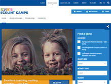 Tablet Screenshot of ecolint-camps.ch